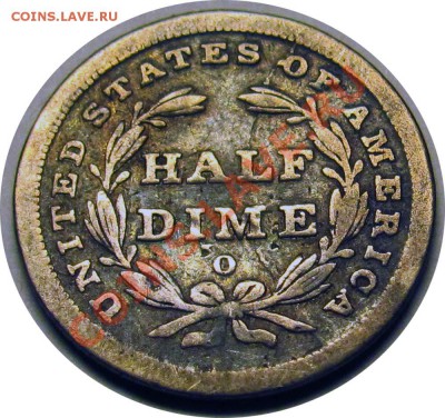Монеты США номиналом 5 центов. - Half Dime 1839_3