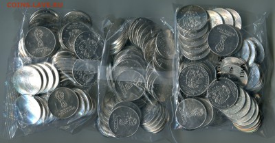 25 рублей 2018, Футбол-1, 7 пакетов * 50 монет, с номинала. - IMG_294