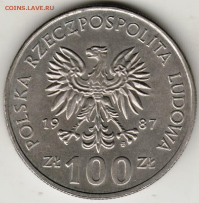 Польша 100 злотых 1987 г. Казимир III  до 24.00 12.09.17 г. - Scan-170906-0002