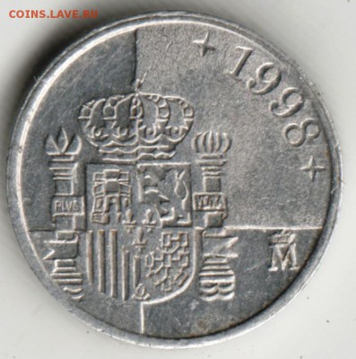 Испания 1 песета 1998 г. до 24.00 13.09.17 г. - Scan-170905-0013