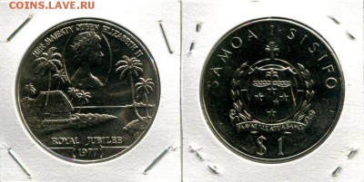 Самоа 1$ 1977 до 10.09.17 23-00 мск - Samoa 1$ 1977 25QEII