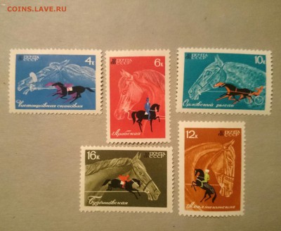 марки СССР на оценку - лошади68~01