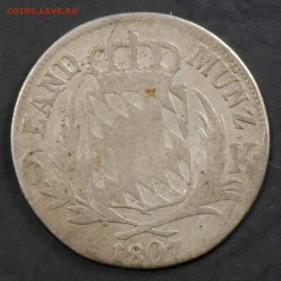 Бавария, 6 крейцеров 1807. С 400. До 10.09 - 005