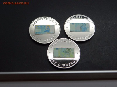 Крона Шайба Замбия 1000 квача 1999 Единая валюта Европы 3 шт - s-l1600