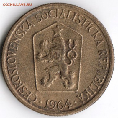 Чехословакия 1 крона 1964 г. до 24.00 14.09. 17 г. - Scan-170905-0023