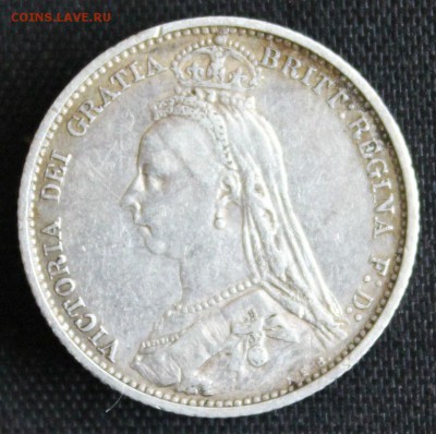 С 1 РУБ. БРИТАНИЯ 6 пенсов 1887г. ВИКТОРИЯ  до 14.09 в 22-00 - IMG_8595.JPG