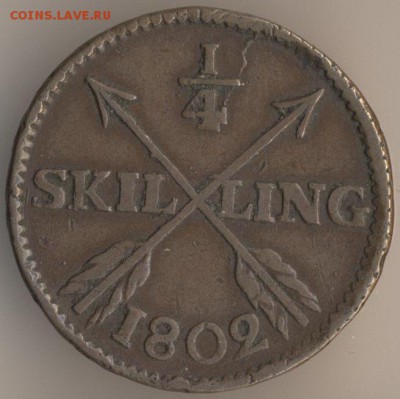4 скиллинга 1806. - 21