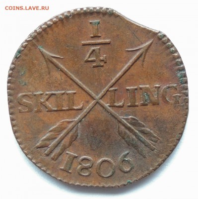4 скиллинга 1806. - 2547522999