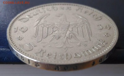 Германия 5 марок. Кирха.  1934 А - Германия 5 марок 1934 А Кирха гурт