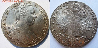 АВСТРИЯ Мария Терезия таллер 1780  Рестрайк До 11.09 в 22-00 - мт2