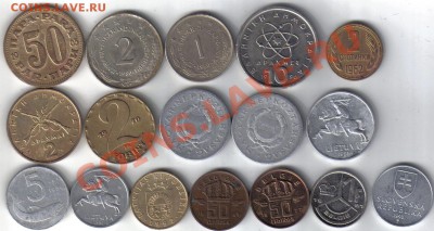 Иностранные монеты 17 шт до 8.03 21.00мск - Иностранные монеты 17 шт-1