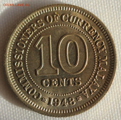 С 1 РУБ. БРИТ.МАЛАЙЯ 10с 1948г.UNC  ГЕОРГ-VI  до 16.09 в 22 - IMG_8401.JPG