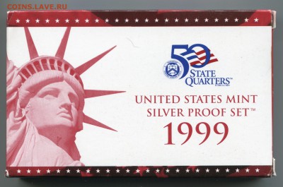Годовой набор серебро США 1999 - на оценку - IMG_357