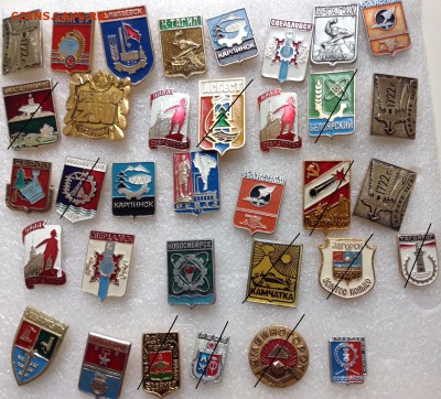 Знаки по Фиксу 10 руб, детское, гербы - 1