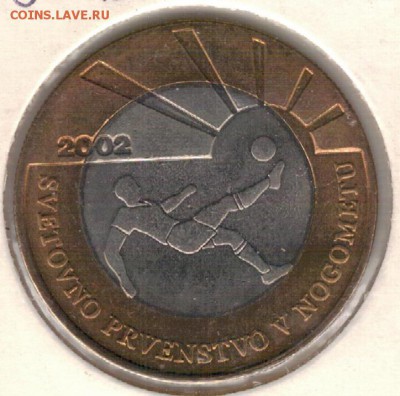 Словения 500 толаров 2002 Футбол 18.09.17 в 22.00мск (Е335) - 4-с