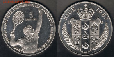 Ниуэ 5$ 1987 "Борис Беккер" до 20.09.17 в 22:00 МСК - Niue_KM#1_03092017