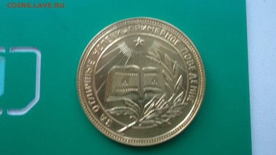 Школьная медаль РСФСР золотая, образца 1940 г. на оценку. - DSCF4216.JPG