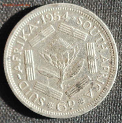 С 1 РУБ. БРИТ.ЮЖНАЯ АФРИКА 6 пенсов 1954г до 20.09 в 22-00 - IMG_8719.JPG