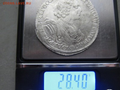 Рубль1725 г. СПБ.  Определение подлинности. - rubl1725g_spb_original_sostojanie_s_rublja
