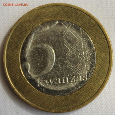 С 1 РУБ. БИМЕТАЛЛ АНГОЛА 5 KWANZAS 2012г.  до 22.09 в 22-00 - IMG_8269.JPG