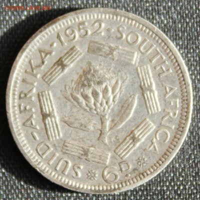 С 1 РУБ. БРИТ.ЮЖНАЯ АФРИКА 6 пенсов 1952г. ГЕОРГ-VI до 22.09 - IMG_8747.JPG