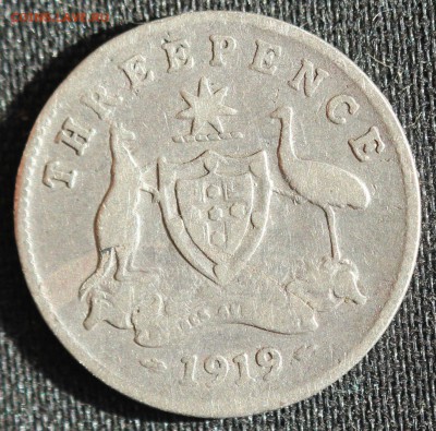 С 1 РУБ. АВСТРАЛИЯ 3 пенса 1919г. ГЕОРГ-V до 22.09 в 22-00 - IMG_8709.JPG