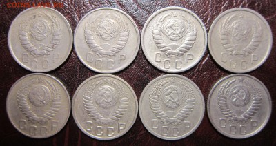 15 копеек 1941-51 гг. (погодовка-8шт.) до 20.09 в 22.00 - 15к-2