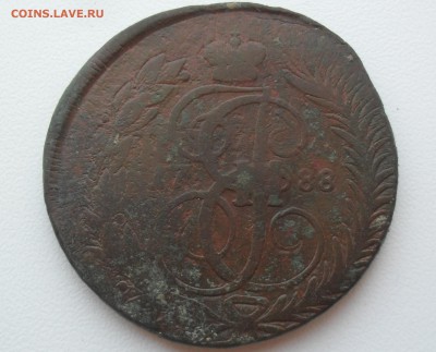 Перечекан 2 коп: 1757г. с 5 к 1729, 1788г. с 4 к. - SAM_1174.JPG