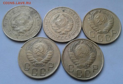 5 копеек 1930-43г. 5шт. До 21.09.2017 в 22.00 - 20170918_122112-1