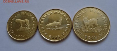 МАКЕДОНИЯ 1,2,5 ДЕНАР 2008 ЖИВОТНЫЕ UNC - DSC04430.JPG