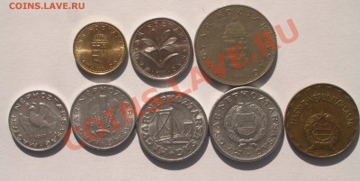 Венгрия - 8 разных монет (ок 12.03.11 в 22-00 МСК) - Венгрия 8+