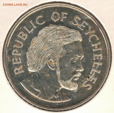 Сейшелы 25 рупий 1977 Серебр.юбилей 25.09.2017 в 22ч (Е351) - 5-сей