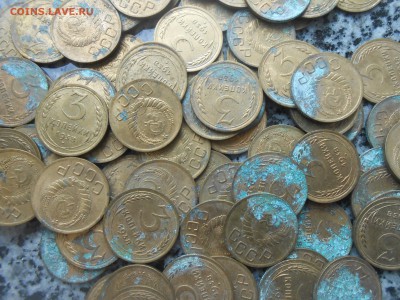 Остатки кладовых монет 3 коп. 1936-1938 год - DSCN9051[1].JPG