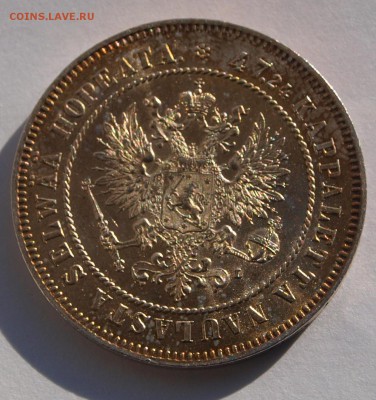 1 марка 1865, 1866 и 1908 гг для Финляндии, оценка - 2m-1908-2