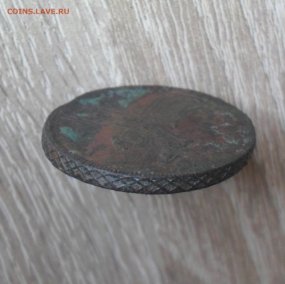 2 копейки 1757 года перечекан с 5 коп. 1729г. - SAM_1241.JPG