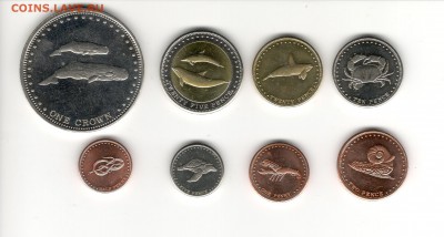 Набор Тристан да Куньят 2008 г., 8 монет. ФИКС - Тристан, 2а