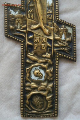 Крест распятие, большой, рельеф, эмаль - DSC07401.JPG