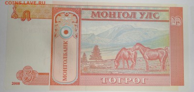 С 1 рубля 5 тугриков 2008 г., Монголия, пресс, до 24.09.17г. - Монголия 5 тугриков-4.JPG