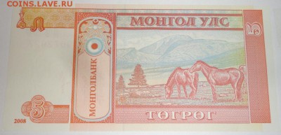 С 1 рубля 5 тугриков 2008 г., Монголия, пресс, до 24.09.17г. - Монголия 5 тугриков-3.JPG