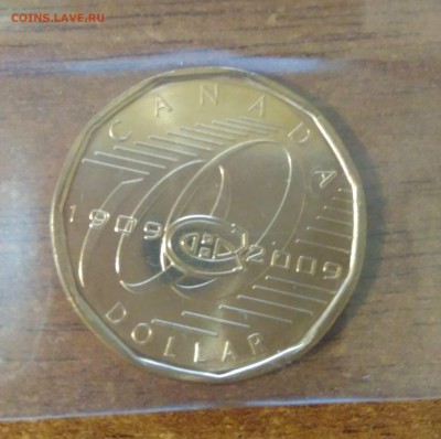 1 доллар 2009 ХОККЕЙ "100 лет клубу Монреаль" до 26.09.17 №1 - 1