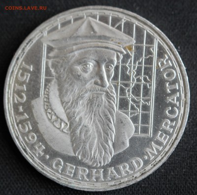 С 1 РУБ. ГЕРМАНИЯ 5 марк 1969г. Герхард Меркатор до 27.09 - IMG_8865.JPG
