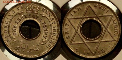 10 пенни 1938 - Западная Британская Африка 1 10 пенни 1938