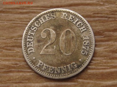 Германия 20 пфеннингов 1875 А Ag до 25.09.17 в 22.00 М - IMG_4455.JPG