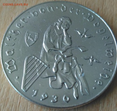 Австрия 2 шиллинга, 1930, 700 лет смерти Фогельвейде - Австрия 2 шиллинга 1930 реверс 700 лет смерти Фогельвейде