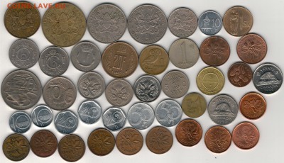 Подборка монет мира №1 (42 шт) до 29.09 в 22.00мск (Е200) - 3-1
