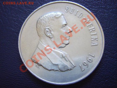 Южная Африка 1 ранд 1967 серебро  до 10.03 в 21.00М - LPIC7124.JPG
