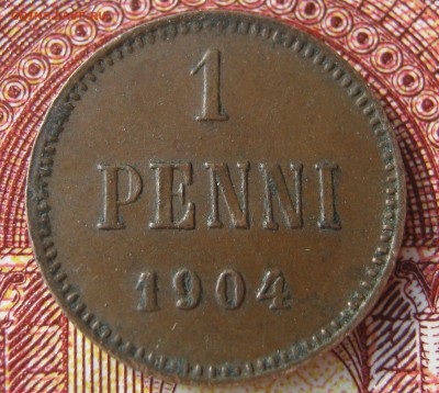 Царская ФИНЛЯНДИЯ 1 пенни 1904. НЕЧАСТАЯ. Предпродажная. - 054.JPG
