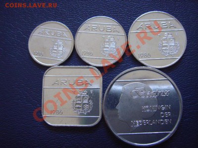 Аруба набор 5 монет от5 с до 1 ф 1986  до 10.03 в 21.00М - LPIC7114.JPG