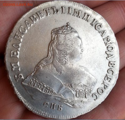 Рубль 1751 год спб-iм Предпродажная оценка - ак09длб