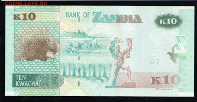 ЗАМБИЯ 10 КВАЧА 2012 UNC - 22 001